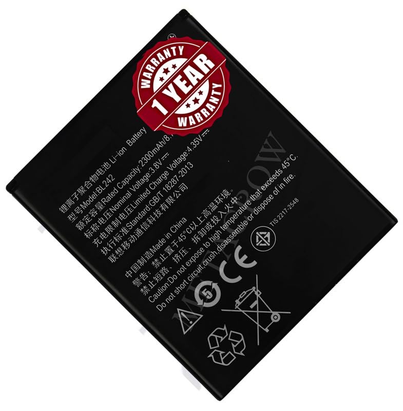 Image of Original BL242 Battery Compatible for Lenovo K3 (K30-T, K30-W) Battery - (2300mAh) - 1 Year Warranty BC46