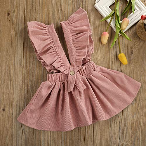 Fashion Retro Corduroy Suspender Baby Girl Skirt Dress Toddler Straps Casual Dress Girls Summer Outfits Clothes3