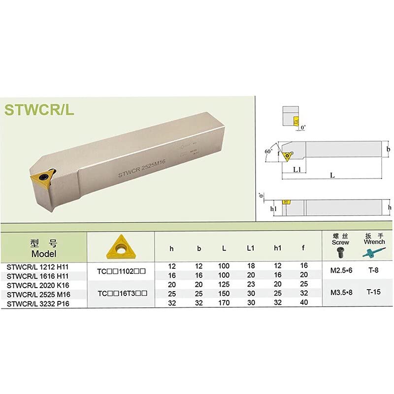 Punta para Torno CNC STWCR y STWCL Alta Precisión miniatura 3