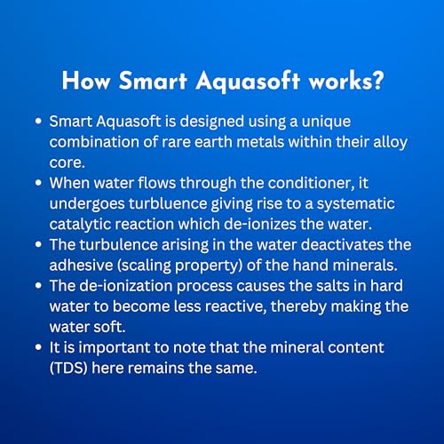 Image of Parryware Aquasoft Water Softener 110 | Converts Hard Water into Soft Water | Prevents Scaling | Ideal for Office Buildings, Apartments, Villa & Big Swimming Pool | Water Conditioner for 2-inch Pipe