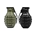 Zhongren CS Hand Grenades Toys Model Toy Spring Powered Impact for Battle Games Tactcial Airsoft Paintball (M26-Green*2PCS)