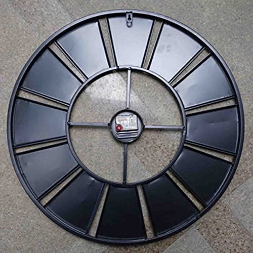 Weerbestendige buitenklok, grote ronde antieke sticker Tuinklok Open gezicht Smeedijzeren waterdichte buitenklok Indoor… - Image 6