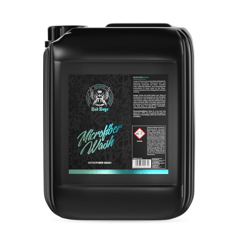 RR Customs Bad Boys Microfiber Wash Mikrofaser Waschmittel Gründliche Reinigung von Polierpads Mikrofasertüchern 5L