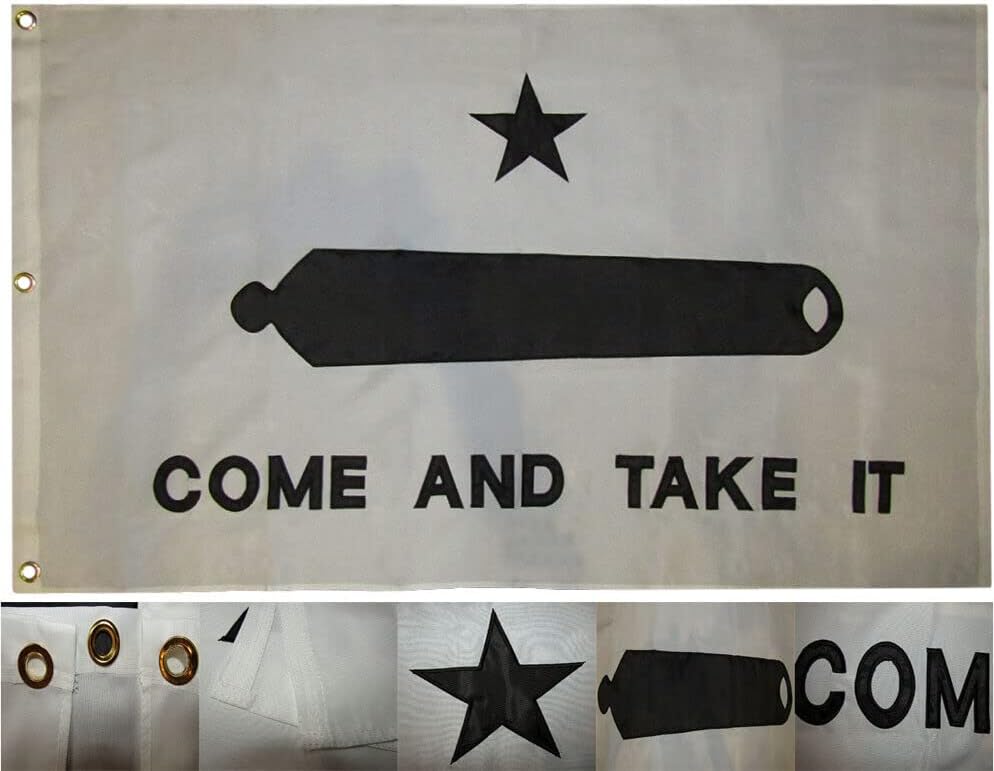 Premium 4x6 Embroidered Sewn Gonzales Gonzalez 2ply Synthetic Cotton Flag 4'x6'