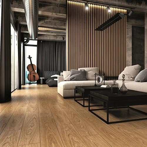 Suelo Laminado | AC6 | 10mm | Colección Fiori | Resistencia al Agua y Humedad 72h | Tarima Flotante Instalación en Click (Roble Dalias, 1 Caja - 1.67 m²)