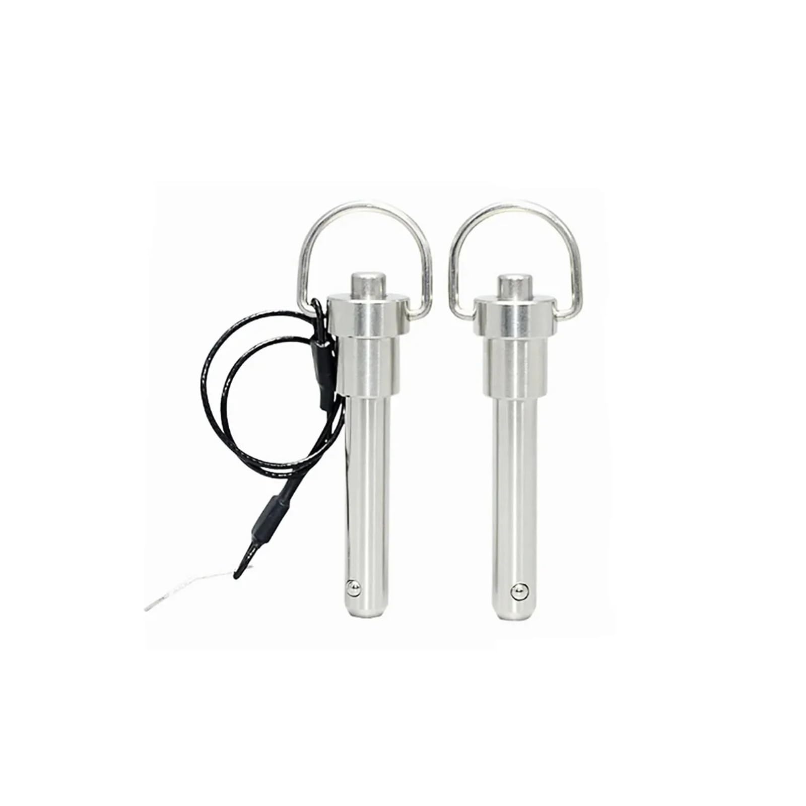 Botón de pasador de bloqueo de cabeza esférica, pasador de posicionamiento de bola de acero de liberación rápida/con cable de bucle de tracción M5-M6(1pcs 5x95)