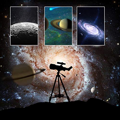 Telescopio refractor YXCKG 70mm con tripié ajustable miniatura 6