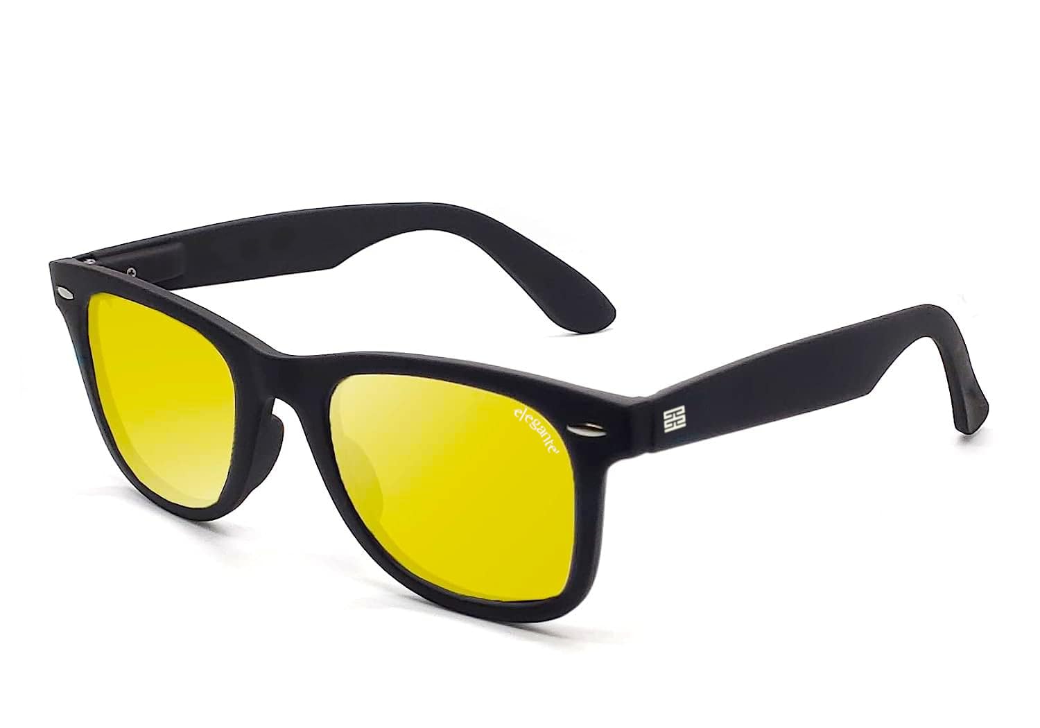 Classic HD Polarized Wayfarer Sunglass Night Driving Yellow sunglasses for Men Woman-image-9