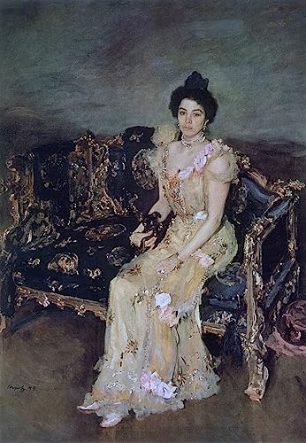 Portrait de Sofia Botkina par Serov - Impression sur Toile 60x90cm pour Salon