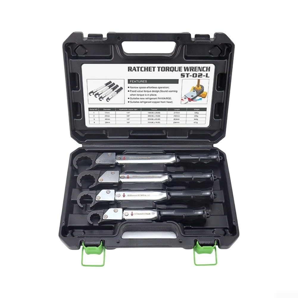 Ratschen Drehmomentschlüssel Set 4-TLG für Kupferrohr