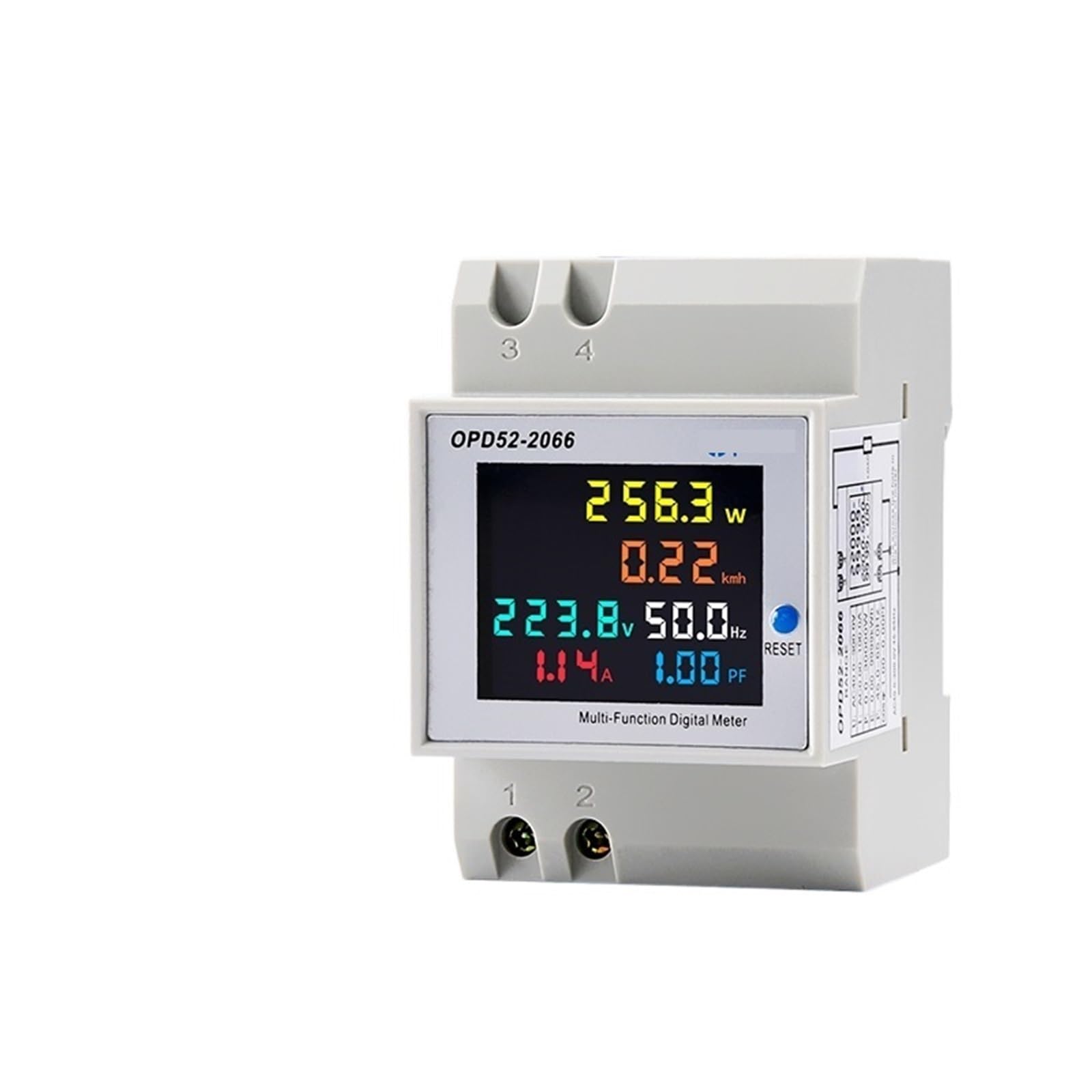 WLHHB0 6 in 1 Display Smart Meter AC Monitor 110V 220V Voltage Current Power Factor Active Electric Energy Frequency Meter Volt AMP