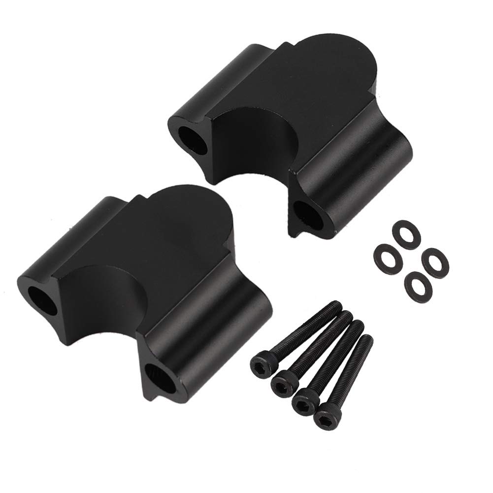 Rialzo manubrio universale, Moto Rialzo manubrio in lega di alluminio, 7/8 '22mm, Flangia di sollevamento della barra del motociclo (nero)