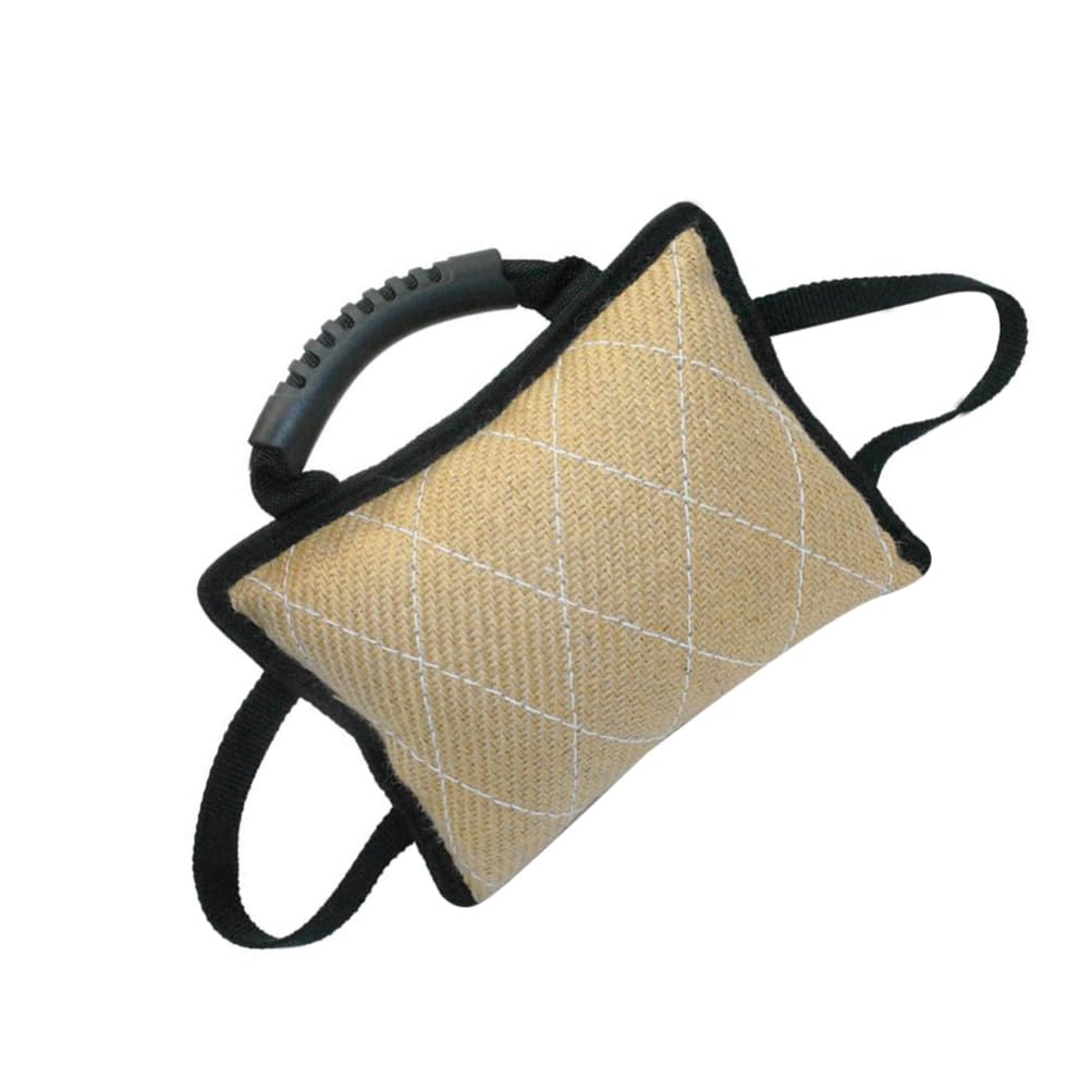 Happyyami Almohada de Mordida para Perros 3 Asas, Diseño Acolchado | Entrenamiento Exterior Sesiones, Superficie Áspera Antideslizante, para Cachorros y Perros Mayores