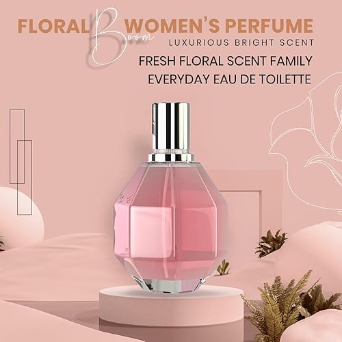 Miniatura 9 de Perfume para mujer, inspirado en FLOWRBOM DEW, Perfume para mujer, rosa, pera, almizcle, ámbar, fresco, floral, suave, delicado - Eau de Parfum (3.4