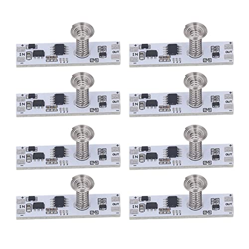 Módulo de Atenuación Táctil Capacitiva, 8 Piezas Módulo de Interruptor de Atenuación Táctil Capacitiva Panel de Módulo de Atenuación de Circuito Integrado Continuo para Luz LED,