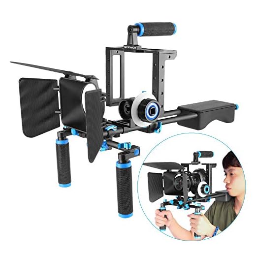 Neewer Aluminum Film Movie Kit System Rig for Canon/Nikon/Pentax/Sony and other DSLR Cameras (Style II)