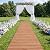 Tangkula 8 ft Roll-Out Garden Pathway, Outdoor Straight Walkway W/Steel Wire & Anti-Slip Texture, Wooden Boardwalk for Garden, Backyard, Seaside, Beach, Wedding, Party, Pathways (22" Wide)