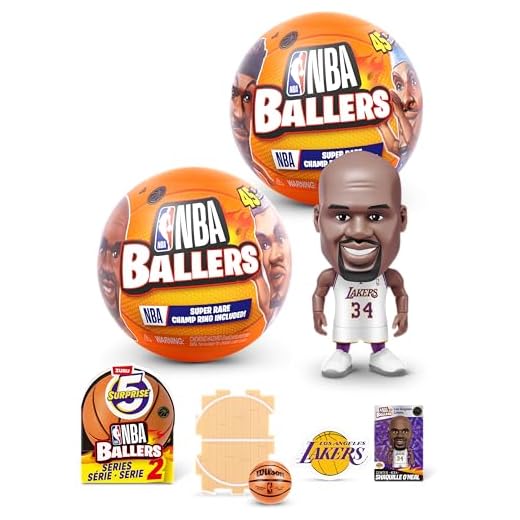 5 Surprise NBA Ballers, Serie 2 Sammelfigur von ZURU(2 Kapsel), Mehrfarbig/Meereswellen (Ocean Tides)