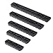 Aecktech Polyme Rail Sections,5-Slot 7-Slot 9-Slot 11-Slot 13-Slot Lightweight Rail Section with 10 Nuts Screws|1 Pcs Wrench - 5 Pieces (Black)