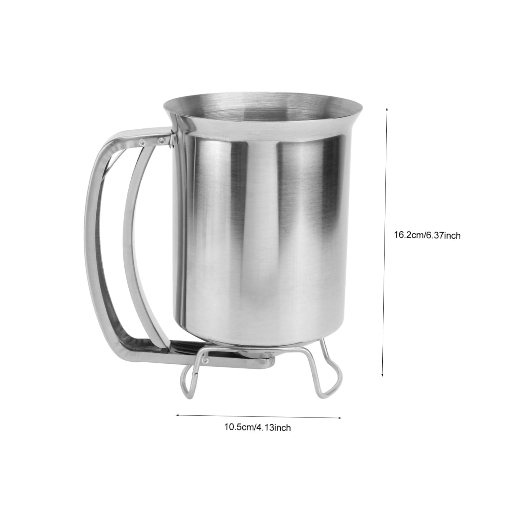 BRIGHTFUFU 1pc Stainless Steel Separator Mixing Tool for Batter Dispenser for Pancakes Waffles Muffins and Cupcakes Easy to Clean and Operate Kitchen Helper