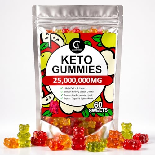 Keto Gummies for Weight & Fat Loss, Belly Fat Loss - 60 High Strength Enter into Ketosis and Lose Weight Fast with Keto Gummy Bears!