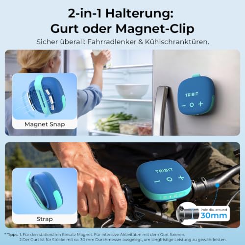 Tribit StormBox Micro 3 Bluetooth Lautsprecher, 13 W XBass Sound – Ansicht 2