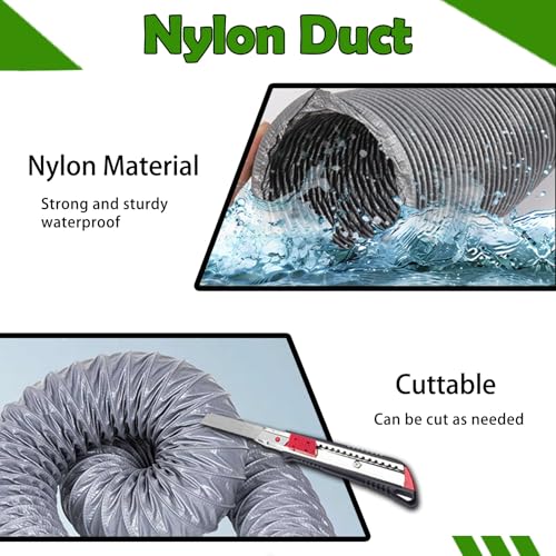 Conduit de ventilation flexible nylon 76mm pour optimiser l'extraction d'air de votre cuisine
