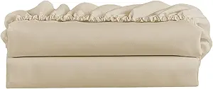 FreshCulture Twin Fitted Sheet Only 2 Pack - Hotel Quality Fitted Sheet Twin Size - Ultra Soft & Breathable - Brushed Microfiber - Deep Pocket - Cooling Fitted Sheets for Twin Size Bed (Beige)
