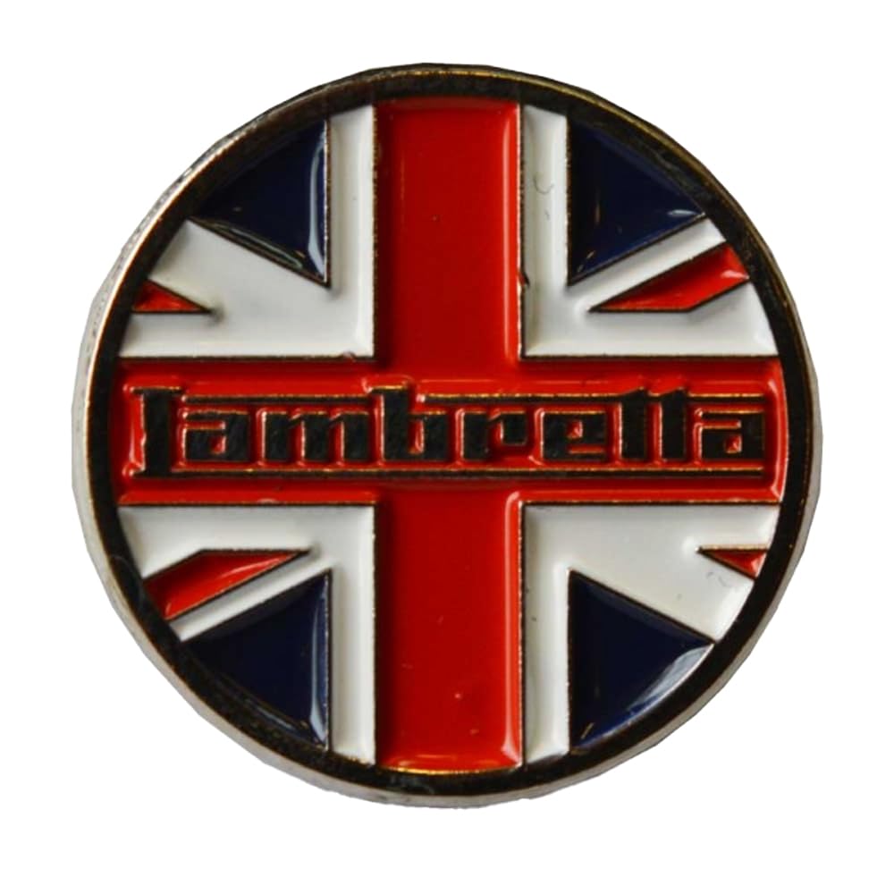Lambretta Men's Red/White Uk Pin Badge (One Size) ()