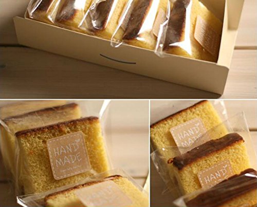 Akoak 20 Sheets 240 Pcs/Lot Square White Hand Made Stickers Kraft Paper Sticker Labels Diy Handmade Envelopes Stickers And Gift Packaging Bake Decoration Seal Stickers #TOP3