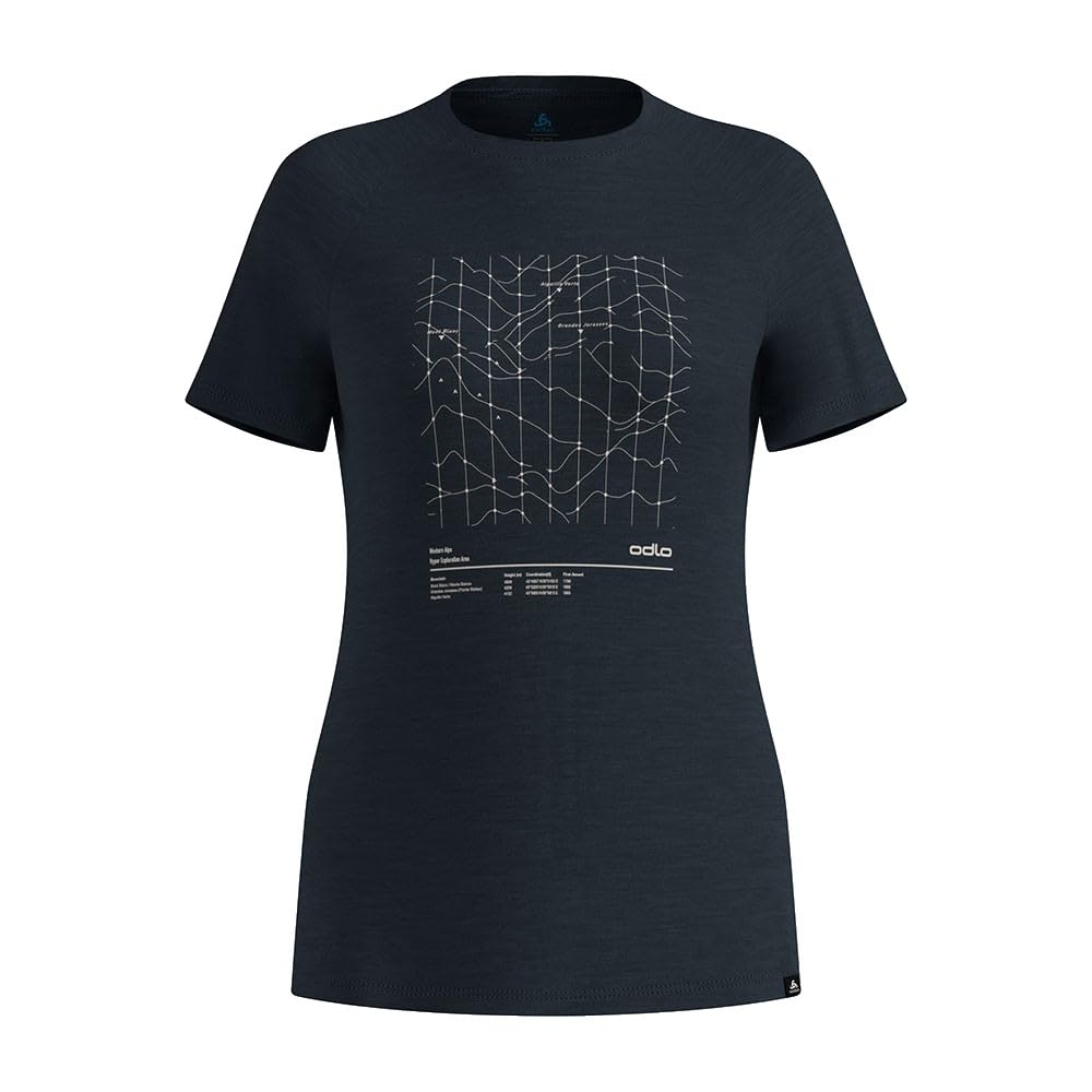 Odlo Merino Tencel Hyper Map Short Sleeve T-Shirt XS