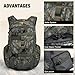 Mardingtop Camo Hunting Backpack for Bow Rifle Gun，Large Capacity Tactical Hunting Day Pack with Rain Cover