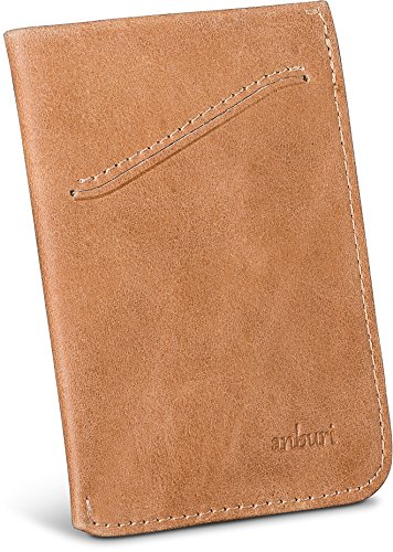Genuine Leather Card Sleeve Wallet for Men, With Pull Tab for Quick Card Access, Ultra Slim Mens Front Pocket Card Holder4