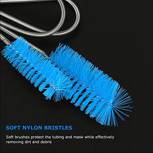 Sunmu Cpap Tube Cleaning Brush-7 Feet Flexible + 7 Inches Handy Stainless Steel Wire Bristle Brush- Fits For Standard 22Mm Diameter Tubing thumb #2