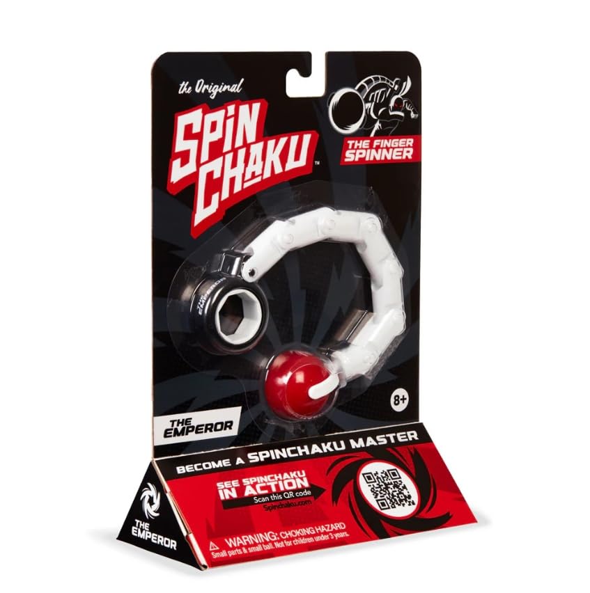 Spinchaku The Emperor - Original Finger Spinner Skill Toy for Kids & Teens, Cool Fidget Spinner for Fun Tricks, Builds Focus, Hand-Eye Coordination, Dexterity, Reflexes & Motor Skills