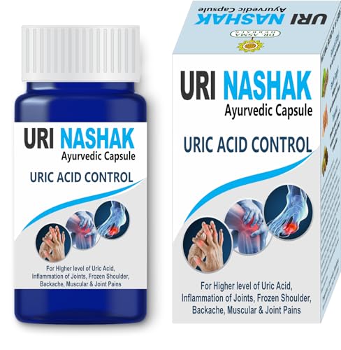 Ayurvedic Capsule | Controls High Uric Acid, Joint Pain Problems, Cleanses Uric Acid (60 capsule x 1...