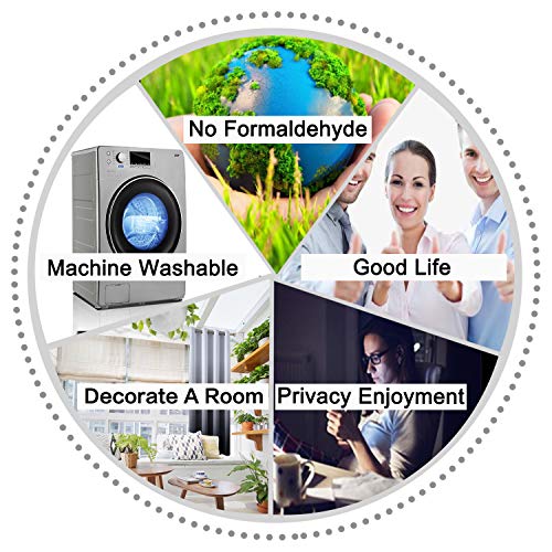 Simplehome 84 Inch Long Ombre Blackout Curtains Gradient White And Black Room Darkening Eyelet Top Panels Thermal Insulated Grommet Window Drapes For Living Room/Bedroom (Black, 52W X 84L / 2 Panels) #TOP6