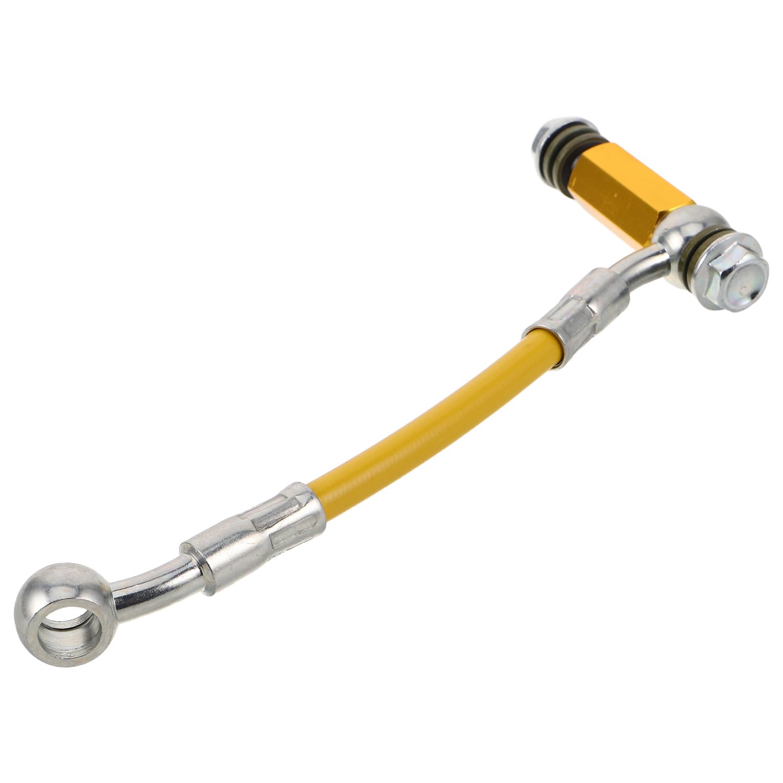Extensor de manguera de freno SHINEOFI conector doble metálico dorado de alta resistencia