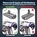 Batryuic Upgraded 9000mAh V11 V15 Click in Battery Compatible for Dyson V11 Outsize V15 Detect etc. Cordless Vacuum, Part No. 970938-01 SV15 SV16 SV22 970425-01, 25.2V Battery Click in Type