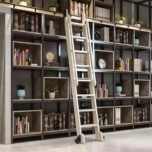 Échelle de bibliothèque roulante : kit rail 500cm anti-encombrement - 4