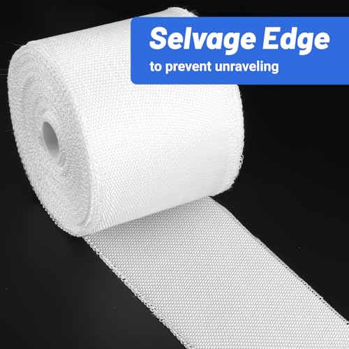 Image of Fiberglass Cloth Tape, 6 oz, 2 inch Wide by 65.6 yd, 197FT Non Adhesive Woven Fiberglass Insulation Tape Fiberglass Fabric Roll for Repair Reinforced , Joint, Seams, Molding
