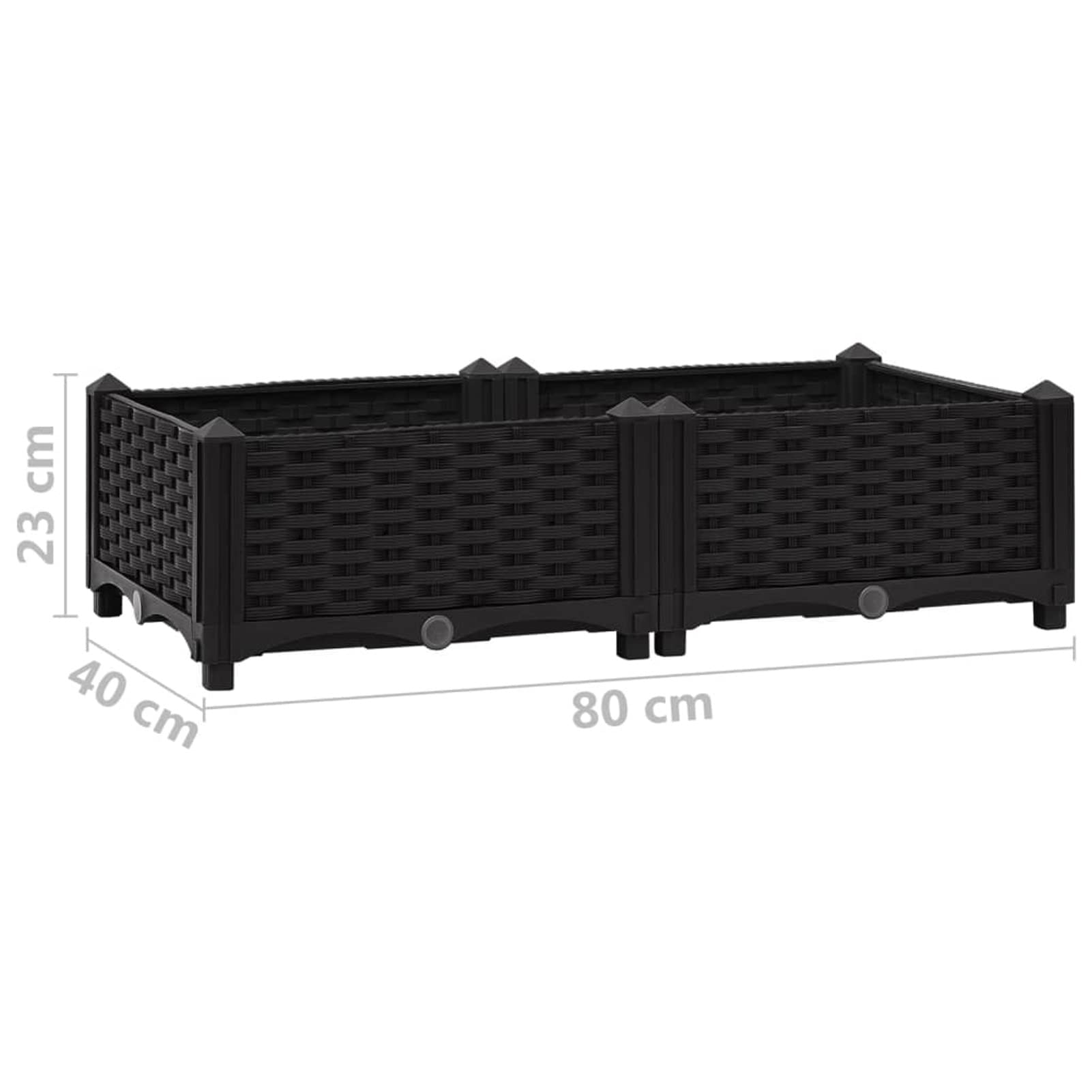 ShGaxin Arriate, Tavolo Da Coltivo, Orto Domestico, Arriate Da Giardino, Coltivazione Di Piante Aromatiche, 80x40x23 cm Polipropilene