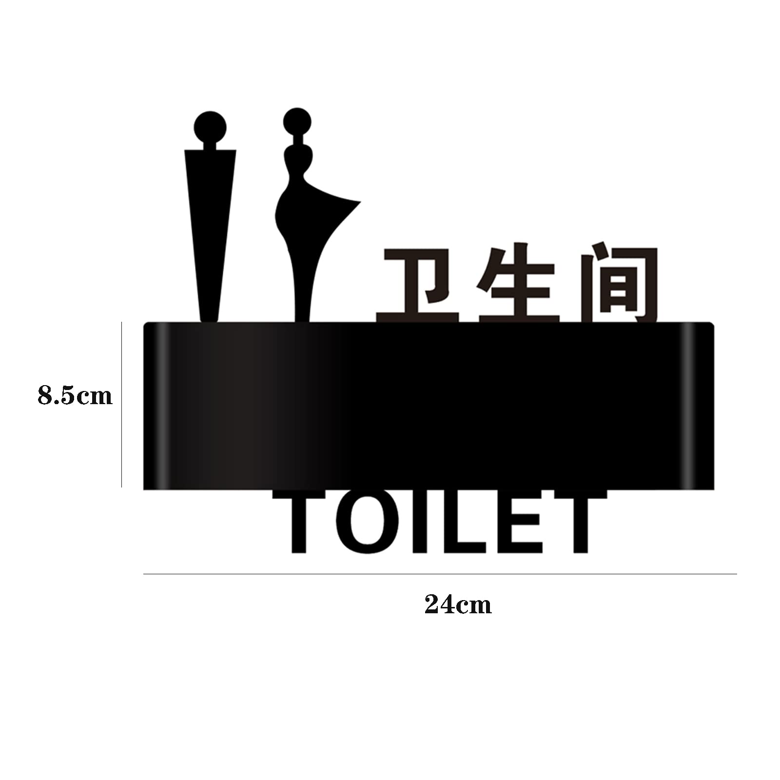 Letrero LED para puerta de baño para hombres y mujeres, letrero de baño para lugares públicos, letreros de baño de negocios, pantalla LED para cafeterías y bares