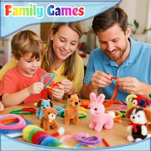 Image of Black Pipe Cleaners Craft Bulk,Arts Crafts,100PCS Chenille Stems,Christmas Gifts Toys for Ages 8-13,Halloween Decorations Art Supplies for Projects Creative DIY Room Decor,Crafts for Adults