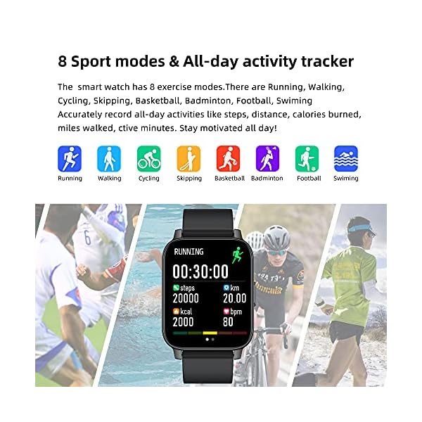 Smart Watch for Android iOS Phones ,Men Women Smartwatch Compatible with Samsung iPhone,Activity Fitness Tracker with…