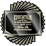 Adesivi per auto Funny Education is Important But NBA 2K is Importanter, adesivi per auto, divertenti cartelli e decorazioni per caverne (12 x 18 cm)