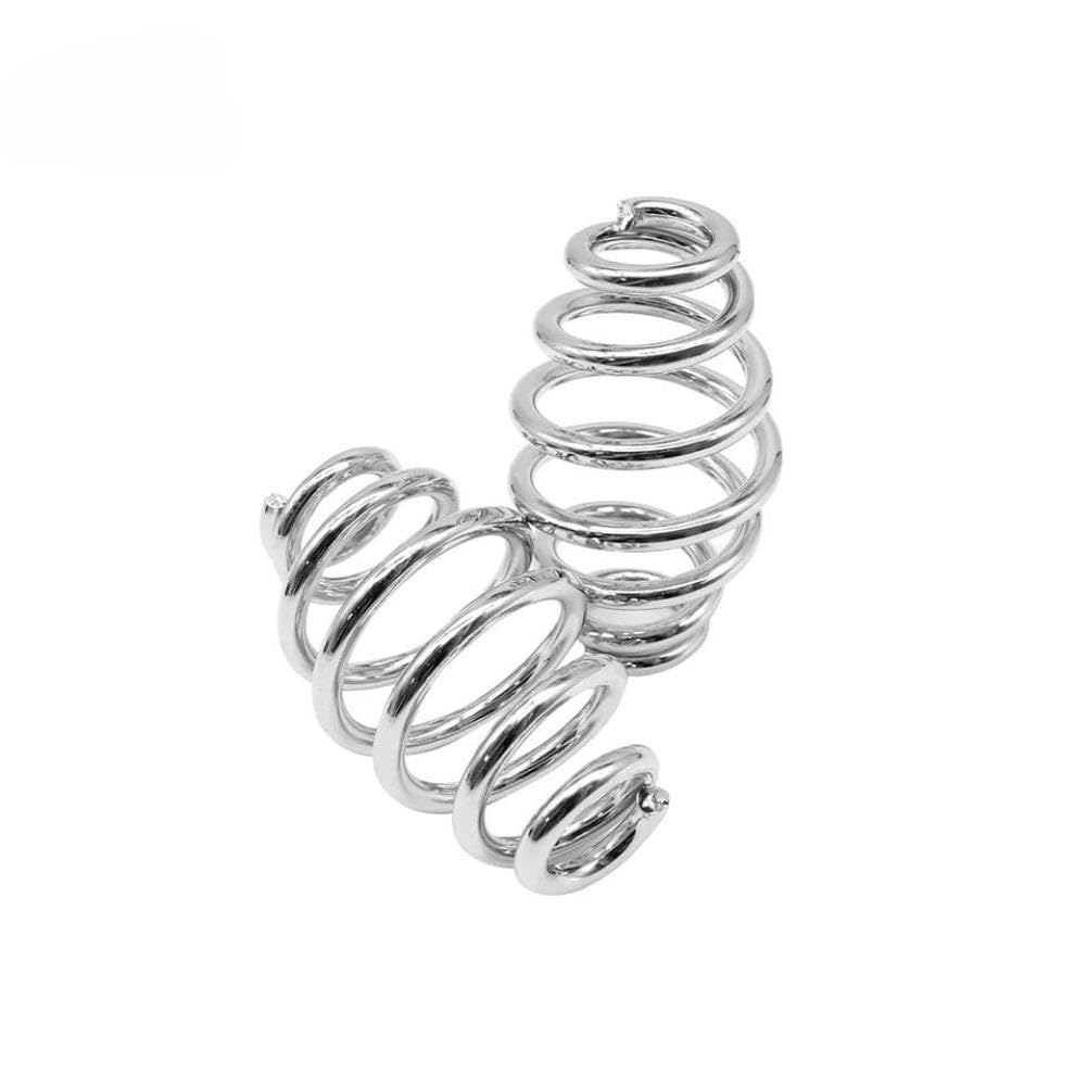 Nuuhnphks Long Silver Solo Seat Mount Kit With Driver Springs Compatible With - Sportster Softail Xl 883 1200 Bobber(Long Silver)