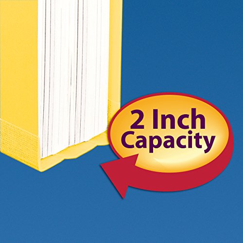 Smead-Pressboard-Fastener-File-Folder-with-SafeSHIELD-Fasteners-2-Fasteners-13-Cut-Tab-2-Expansion-Letter-Size-Yellow-25-per-Box-14939