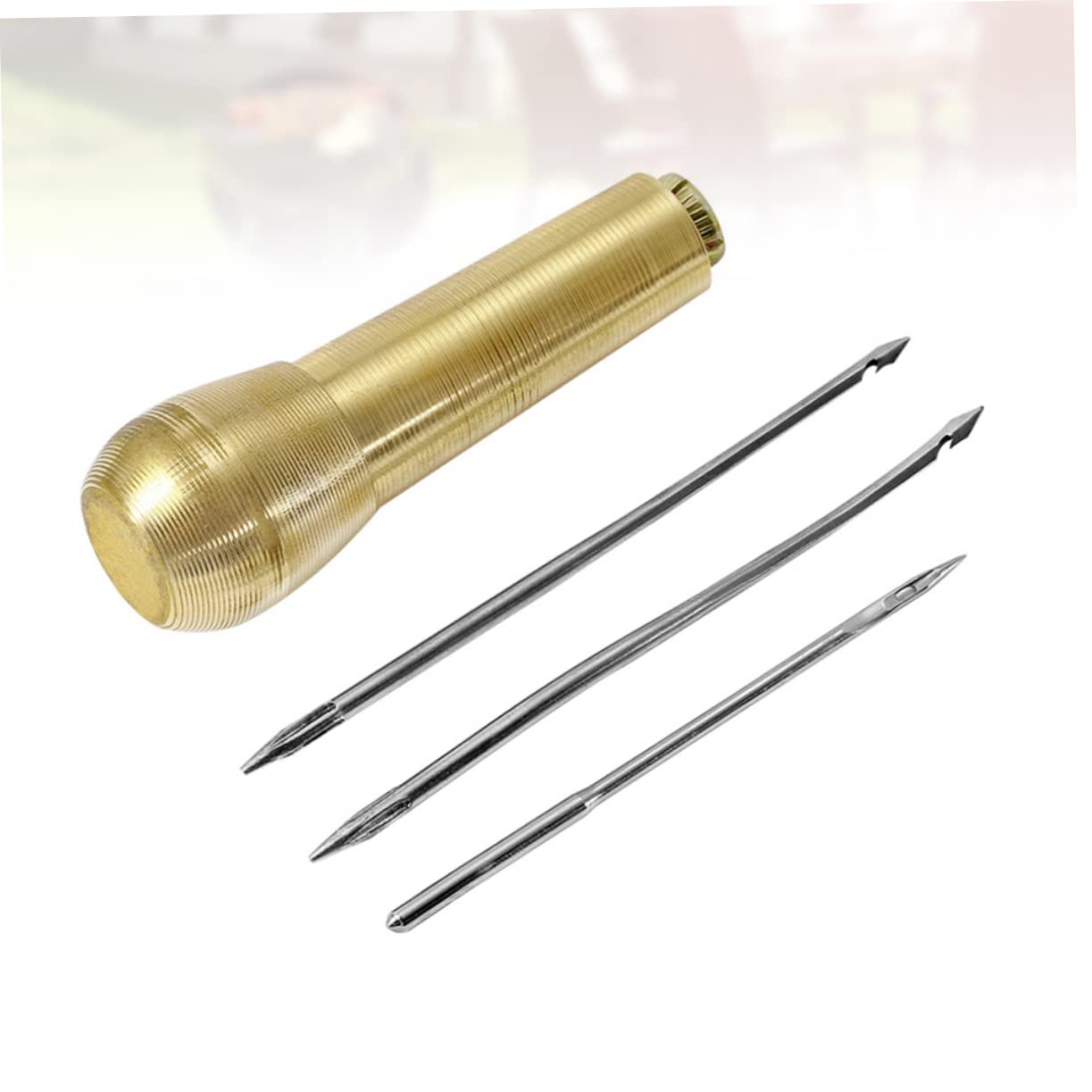 SEWACC 4pcs Leather Craft Needle Sewing Tool Started i Stitching Leather Sewing Kit Sailing Accessories DIY Hand Stitcher Sewing Repairing Canvas Crocheting Accessories Manual Sailboat