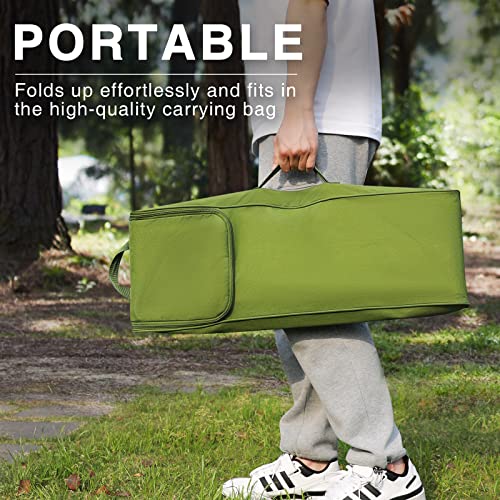 EVER-ADVANCED-Folding-Camping-Cot-for-Adults-Compact-Sleeping-Cots-with-Carry-Bag-Portable-Heavy-Duty-Foldable-Camp-Bed-for-Outdoor-Travel-Green